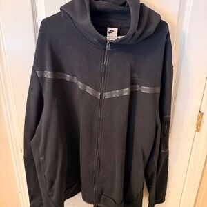 Nike Mens Tech Fleece Full-Zip Hoodie - 4XL - Black